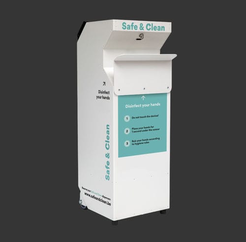 消毒洗手液分配器 / 落地式 - V4 - SAFE AND CLEAN - 非接触式