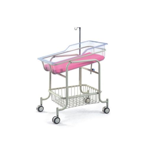 高度固定医用婴儿床 - XF606 - Foshan Xufeng Medical Technology Co., Ltd. - 带滑轮 / 带收纳 / 不锈钢