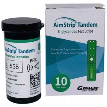 糖尿病试剂带 - AimStrip® - Germaine Laboratories - 甘油三酯 / 脂类 / 血液总量