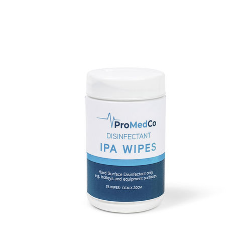 地板和表面清洁湿巾 - IPA - ProMedCo - 75个