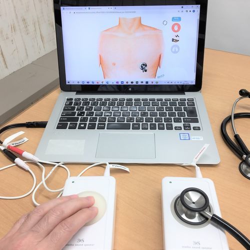 听诊法模拟器 - iPax  - Telemedica Inc. - 培训 / 触诊 / 生命体征