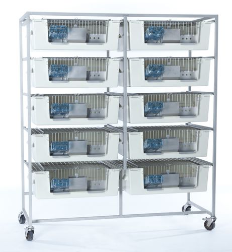 豚鼠实验动物笼具 - 5053101S - Zoonlab GmbH - 模块化 / 10格 / 不锈钢