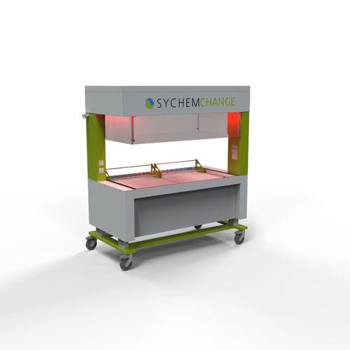更换笼子工作站 - SychemCHANGE - Zoonlab GmbH - 兽用 / 带滑轮 / 双