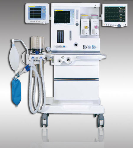 儿科麻醉站 - S6100 PLUS - HYZMED Medical - 推车式 / 带呼吸监控 / 麻醉气体清除系统