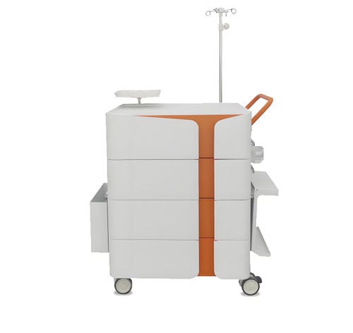 急救推车 - Emergency Cart B-9-1 - HYZMED Medical - 存储 / 带托盘 / 带垃圾桶
