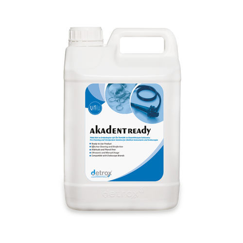 内窥镜抗菌剂 - Akadent Ready - Detro Healthcare - 对于土壤 / 手术器械 / 液体