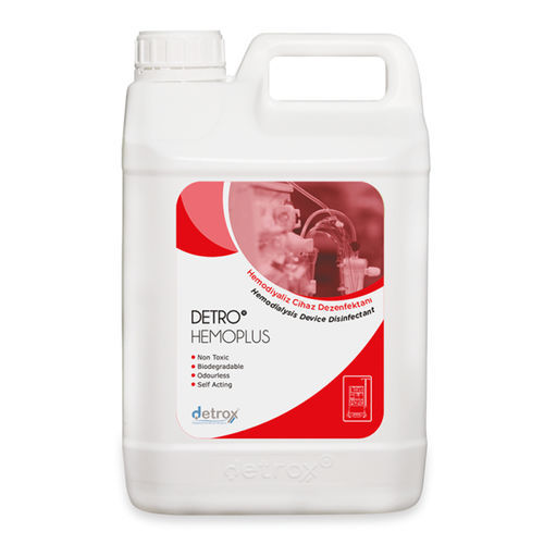 血液透析机抗菌剂 - Detro Hemoplus - Detro Healthcare - 液体 / 5000毫升 / 酸基