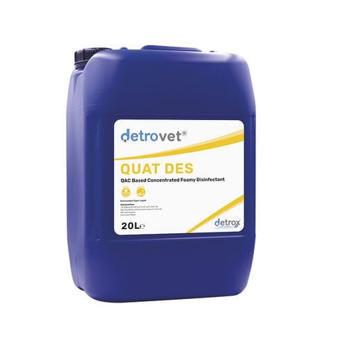 地板和表面抗菌剂 - Detrovet QUAT DES - Detro Healthcare - 液体 / 5000毫升 / 1000毫升