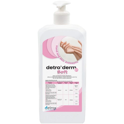 70%消毒洗手液 - Detro Derm - Detro Healthcare - 500毫升 / 250毫升 / 100毫升