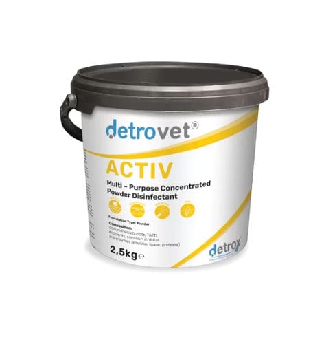 地板和表面抗菌剂 - Detrovet Activ - Detro Healthcare - 粉末 / 过乙酸基 / 酶基