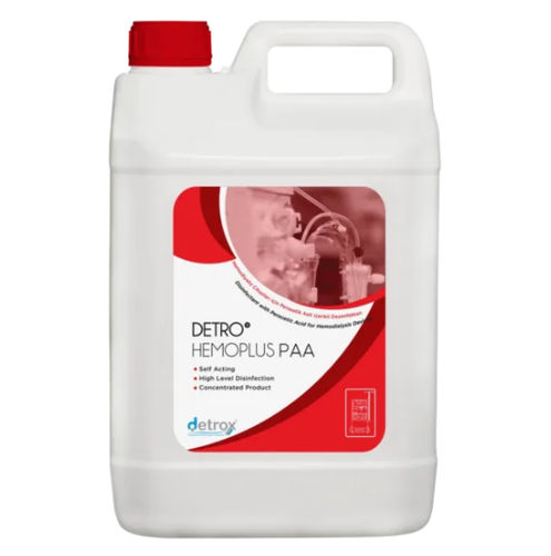 血液透析机抗菌剂 - Detro Hemoplus PAA - Detro Healthcare - 液体 / 5000毫升 / 过乙酸基