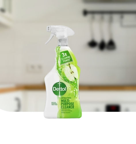 液体清洁剂 - Green Apple - Dettol - 1000毫升 / 过氧化氢 / 酒精