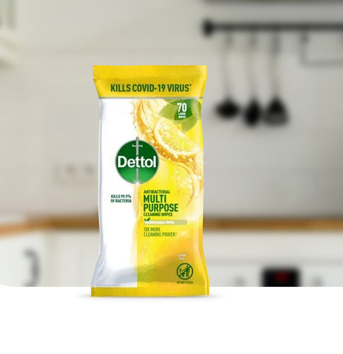 地板和表面清洁湿巾 - Citrus Zest - Dettol