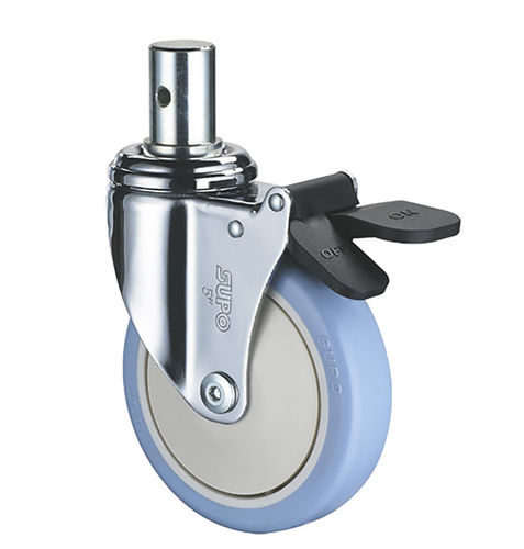 聚氨酯轮子 - 1M-C01-05D-100-271 - Zhongshan Xiangrong Caster Manufacturing Co.,Ltd - 带制动装置 / 旋转