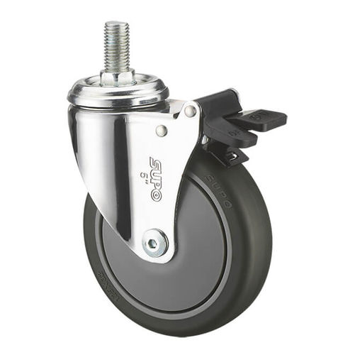 医疗器械轮脚 - 1M-C01-02D-100-231 - Zhongshan Xiangrong Caster Manufacturing Co.,Ltd - 聚氨酯