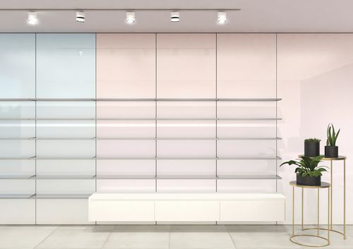 多功能陈列架 - For.me - Farmacia Italiana - 壁挂 / 可调高度 / 模块化