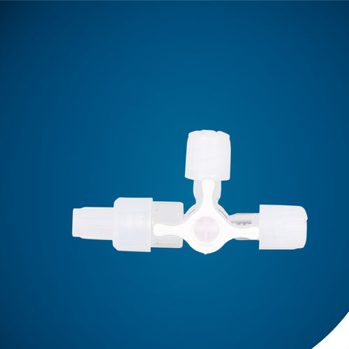 带龙头阀输液接头 - KS-237 - Kapsam - T形 / LUER®-lock
