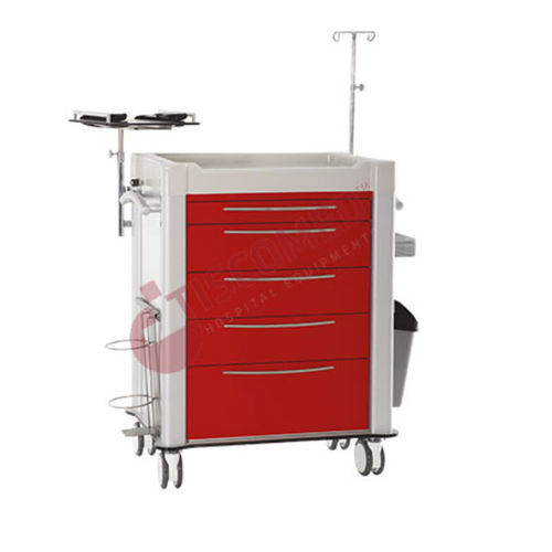 医用手推车 - TCEC 1420 - Tiscomed - 医院用 / 急救 / 用于除颤器