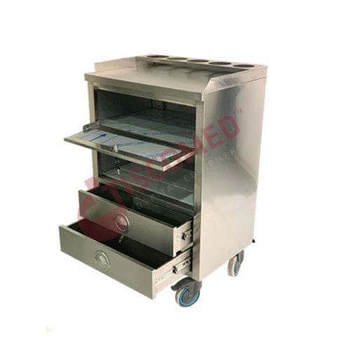 医用手推车 - TCDE 1580 - Tiscomed - 医院用 / 药品 / 多功能