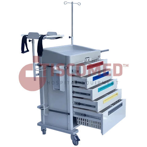 急救手推车 - TCEC 1400 - Tiscomed - 医用 / 医院用 / 用于除颤器