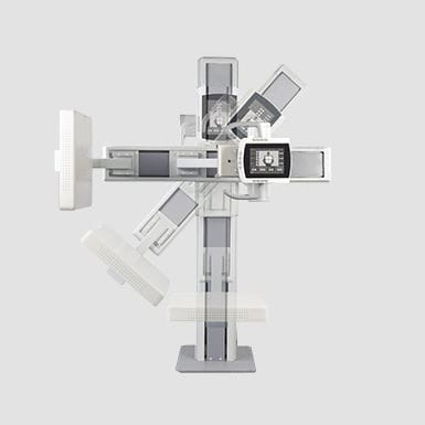 数字放射成像系统 - 6600E - Shenzhen Lanmage Medical Technology - 多功能放射照相 / 带移动检查台 / 动臂旋转球管