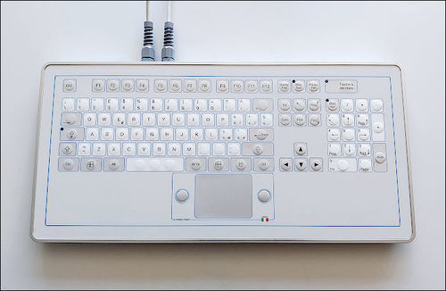 带触摸板键盘 - KT-105-TM-04 - K-Tronic - 硅胶 / 铝制 / USB