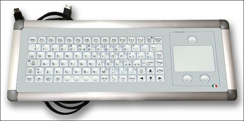带触摸板键盘 - KT-105-IM-04 - K-Tronic - 铝制 / USB / 抗菌