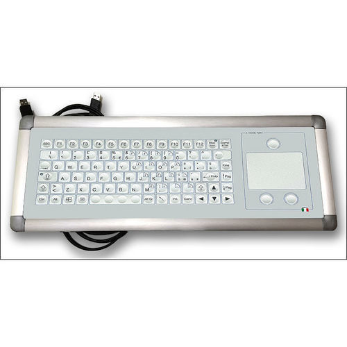 带触摸板键盘 - KT-84-IM-04 - K-Tronic - 铝制 / USB / 抗菌