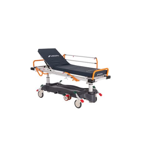 转运担架车 - PRONTO ALFA - HOSPITOOL MEDICAL DEVICES INC. - 液压 / 可调高度 / 椅背可调