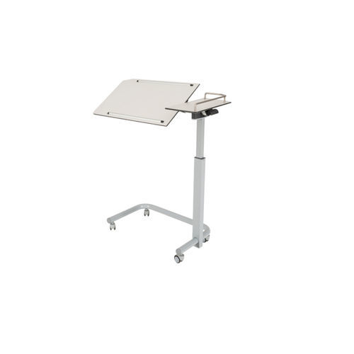 带滑轮床边桌 - HSP 6100 - HOSPITOOL MEDICAL DEVICES INC. - 可调高度 / 倾斜