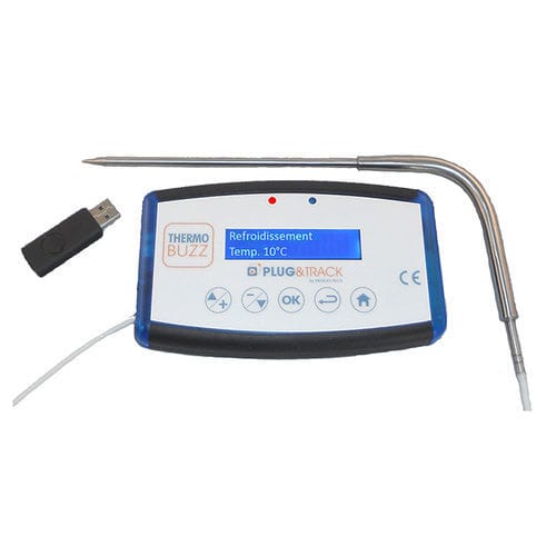 温度数据输入器 - ThermoBuzz - PROGES PLUS - 可追溯性 / USB / 带有探头