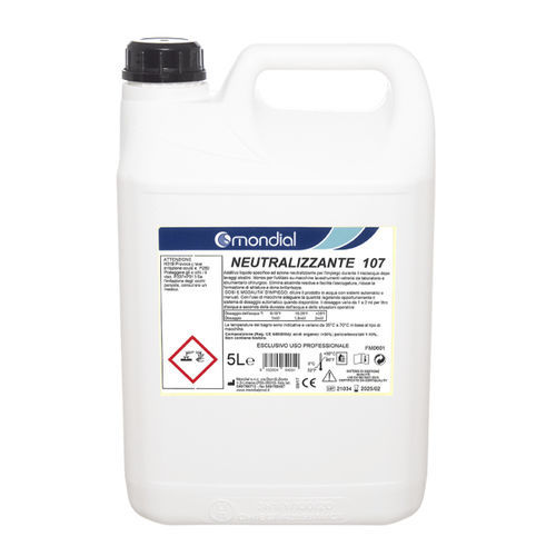 液体清洁剂 - NEUTRALIZZANTE 107 - Mondial - 5000毫升 / 用于洗衣机 / 中性