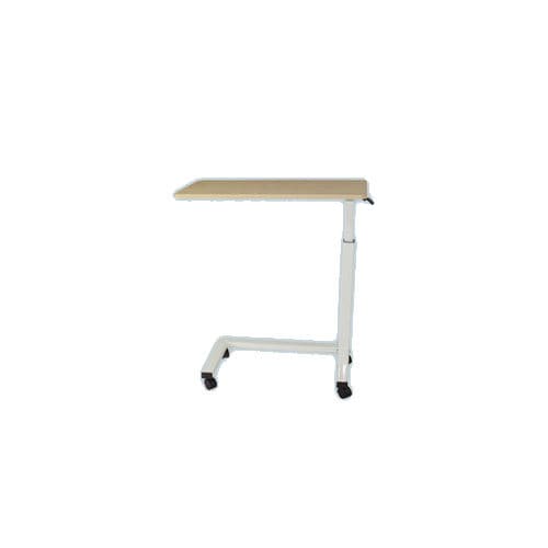 带滑轮床边桌 - MT-2 - jia mei medical products co.,ltd - 可调高度 / 液压