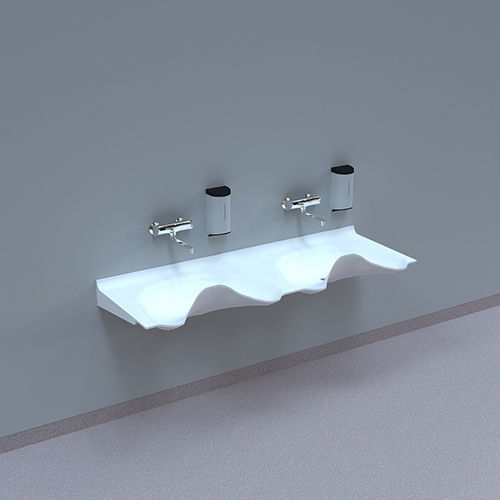2台式外科洗手池 - OV1720GW-00 - NOAS Sweden - Corian®可丽耐