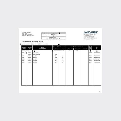 患者病历管理软件 - Environmental Dosimetry - LANDAUER - 报告 / 控制 / 确认