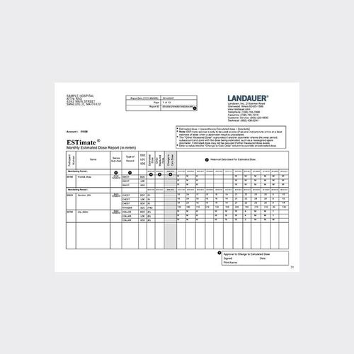 患者病历管理软件 - ESTimate® Report  - LANDAUER - 报告 / 用于医院