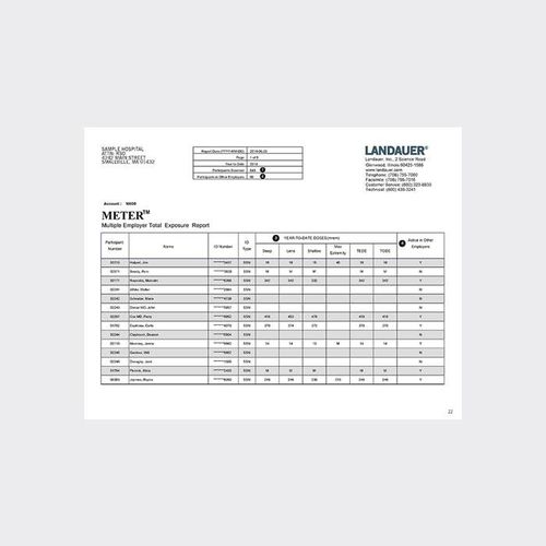 患者病历管理软件 - METER™ - LANDAUER - 报告 / 用于医院 / 牙科