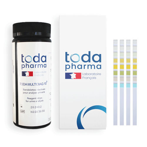 尿液分析试剂带 - MULTIDIAG 4 - TODA PHARMA - pH值 / 蛋白质 / 血糖
