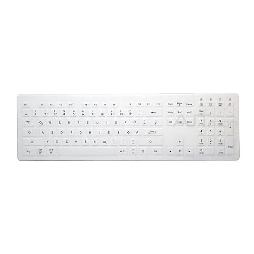 带数字键区医用键盘 - ATM-SK421 - Shezhen AITmon Technology Co,.Ltd - 硅胶 / 抗菌 / 可水洗