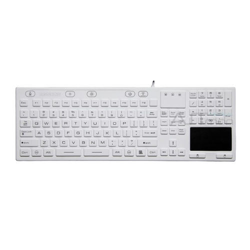 带触摸板医用键盘 - ATM-SK404TMC - Shezhen AITmon Technology Co,.Ltd - 带数字键区 / 硅胶 / 可水洗