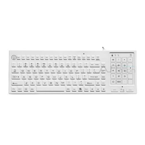 带触摸板医用键盘 - ATM-SK405T - Shezhen AITmon Technology Co,.Ltd - 带数字键区 / 硅胶 / 可水洗