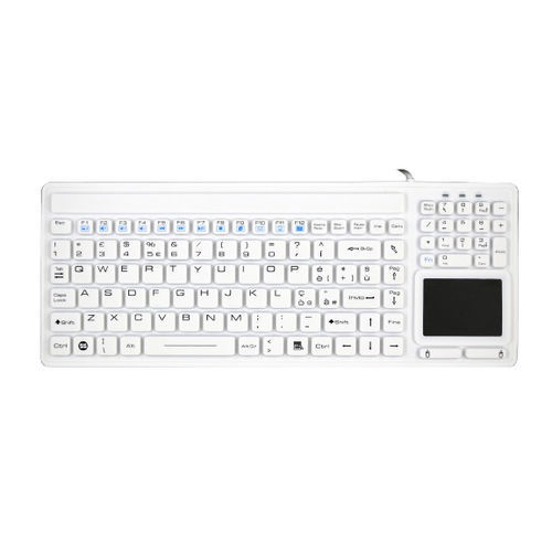 带触摸板医用键盘 - ATM-SK413T - Shezhen AITmon Technology Co,.Ltd - 带数字键区 / 硅胶 / 可水洗