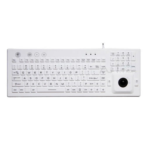 带指针设备医用键盘 - ATM-SK410TB - Shezhen AITmon Technology Co,.Ltd - 带数字键区 / 硅胶 / 可水洗