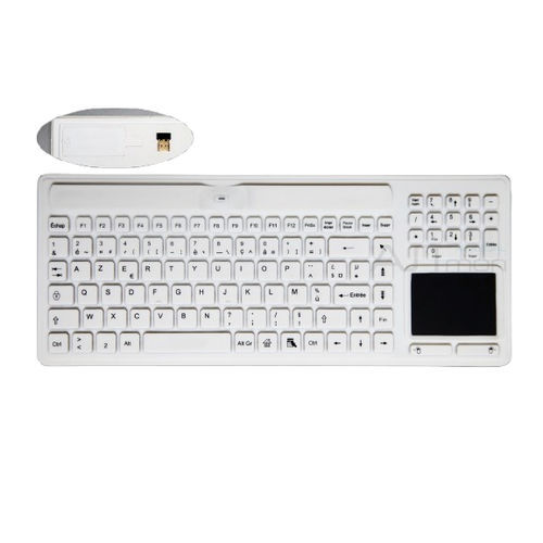 带触摸板医用键盘 - ATM-SK418WT - Shezhen AITmon Technology Co,.Ltd - 带数字键区 / 硅胶 / 可水洗
