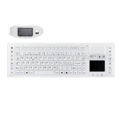 带触摸板医用键盘 - ATM-SK419BT - Shezhen AITmon Technology Co,.Ltd - 硅胶 / 可水洗 / 防水