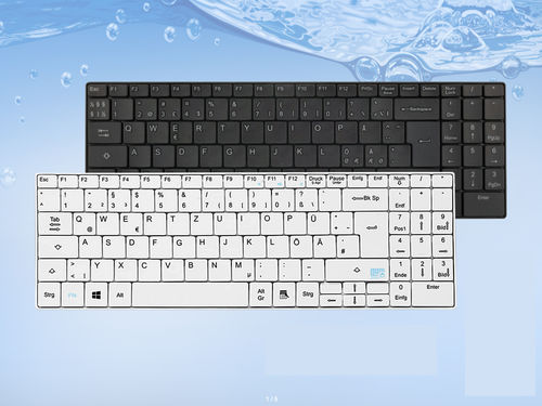 带数字键区医用键盘 - ATM-PK99 - Shezhen AITmon Technology Co,.Ltd - 硅胶 / 抗菌 / 抗菌