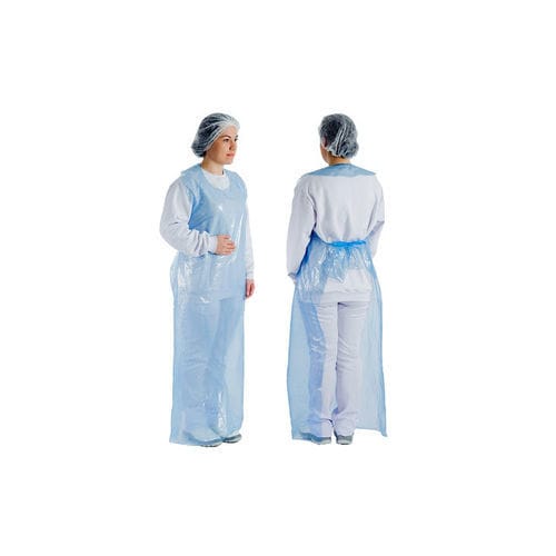 男女通用医用围裙 - EuroMed - 一次性 / 防水 / 蓝色