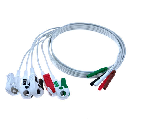 四线式心电图电缆 - EL103SA-DIN - Shenzhen Redy-Med Technology Co.,Ltd - 5 线式
