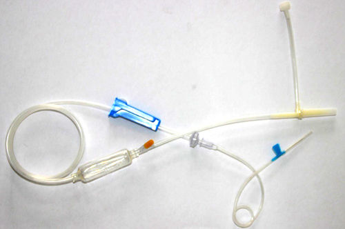 聚氯乙烯输液器 - B1 - Jiangxi Qiaomin Medical Appliance - 带滴水室 / 带Y型连接器 / 带龙头阀