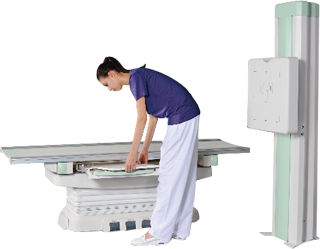 模拟放射成像系统 - KD-1000C - Kangda Intercontinental Medical Equipment - 多功能放射照相 / 带落地式滤线器